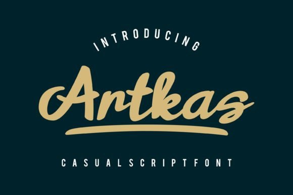 Artkas: A Bold Script Font for Modern Brand Personality