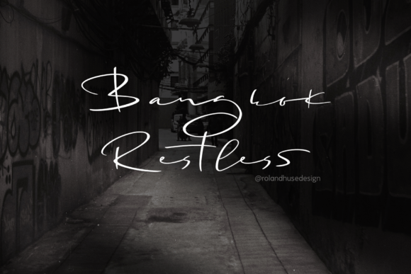 Bangkok Restless: A Handwritten Font For Your Creative Shop