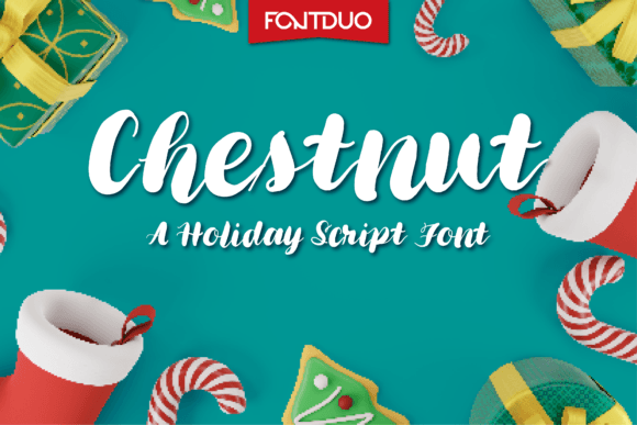 Chestnut Font: A Festive Handwritten Script for Digital Branding