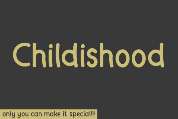 Childishood: A Distinctive Handwritten Font for Editorial Design