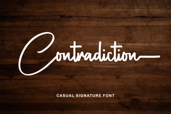 Contradiction: A Bold Signature Font for Modern Web Design