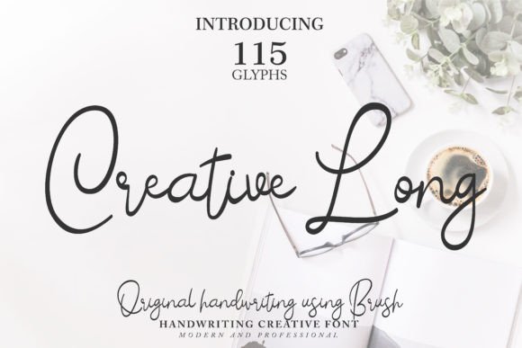 Creative Long: A Handwritten Font for Editorial Expression