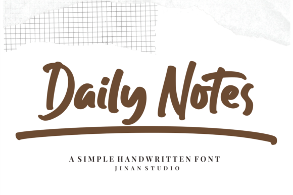 Daily Notes: Your Crafting Font for Authentic Handmade Appeal