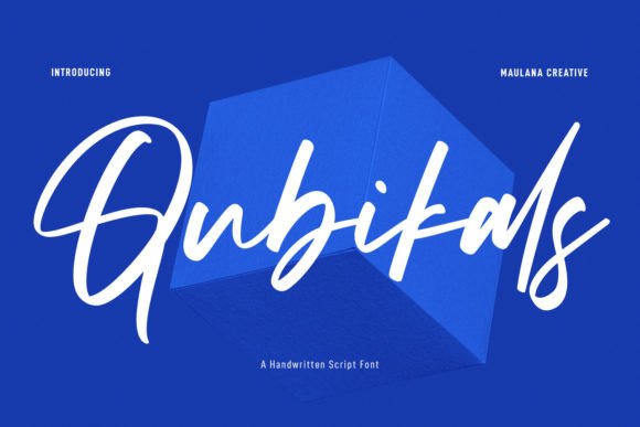 Elevate Digital Brands with the Flowing Qubikals Typeface