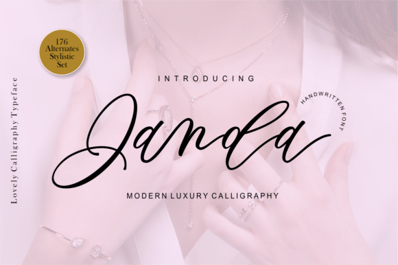 Elevate Your Craft Projects with Janda, A Dazzling Script Font