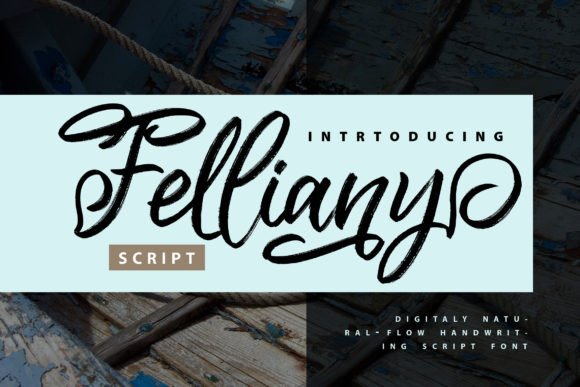 Felliany: A Modern Script Font for Dynamic Branding