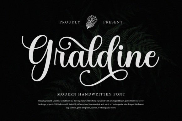 Graldine: A Distinctive Flowing Font for Brand Character