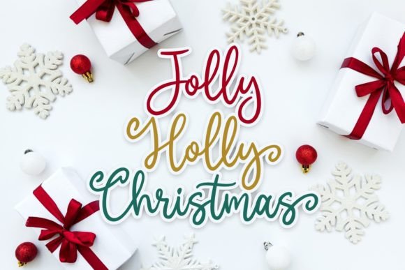 Jolly Holly Christmas: A Handwritten Font for Your Creative Projects