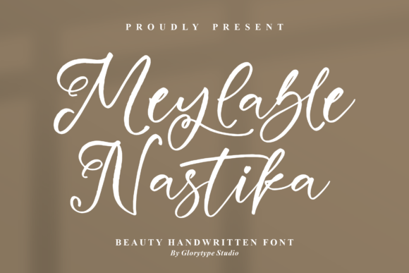 Meylable Nastika: A Script Font for Strategic Visual Communication