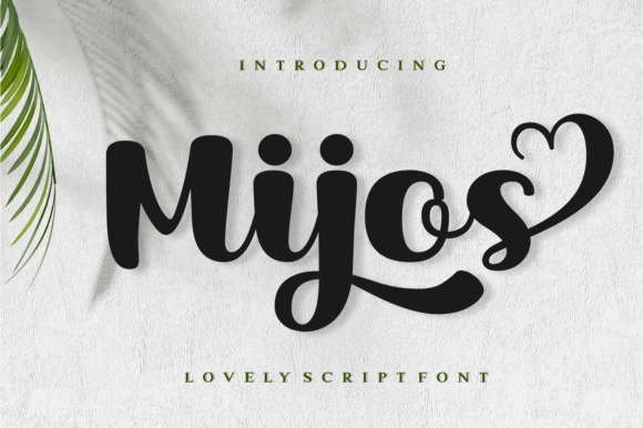 Mijos Font: A Bold Script for Crafters and Makers