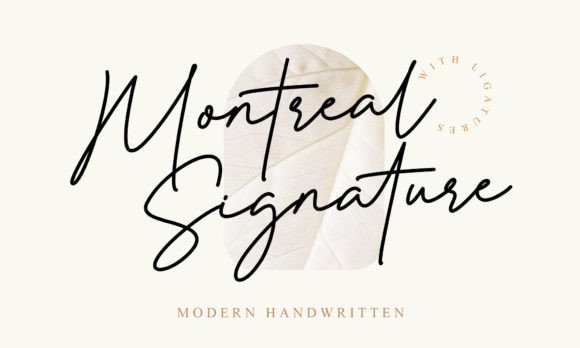 Montreal Signature: A Delicate Typeface for Elegant Web Design