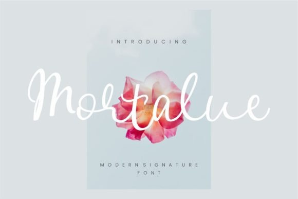 Mortalue: A Script Font for Distinctive Brand Content