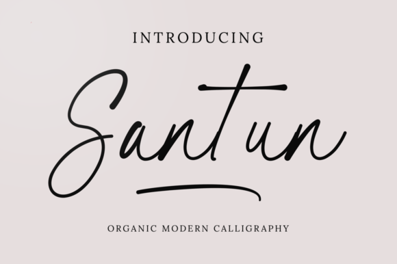 Santun Signature: An Elegant Script Font for Modern Web Design