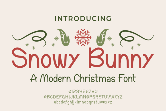 Snowy Bunny: A Festive Font for Campaign Clarity