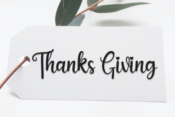 Thanks Giving Font: A Friendly Script for Marketing Visuals