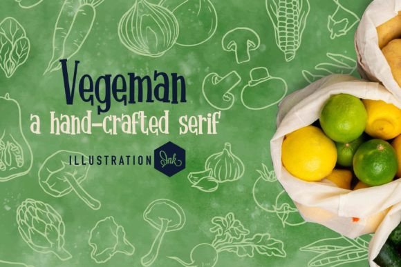 Vegeman: A Playful Handwritten Font for Authentic Marketing