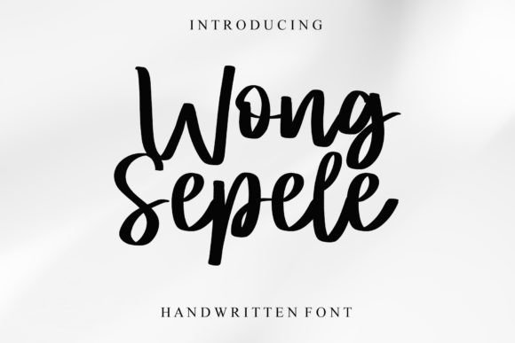 Wong Sepele: The Friendly Handwritten Font for Digital Creators